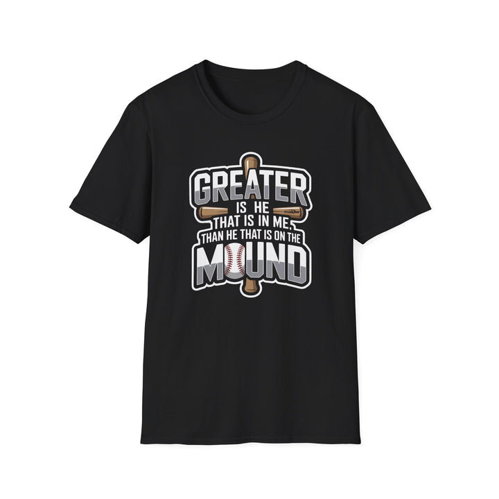 Greater Is He! Baseball T-shirt